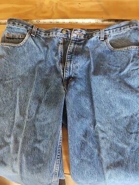 Relaxed Fit Men's Denim Jeans — Blue
